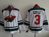 Minnesota Wilds #3 Charlie Coyle White Stitched NHL Jersey,baseball caps,new era cap wholesale,wholesale hats
